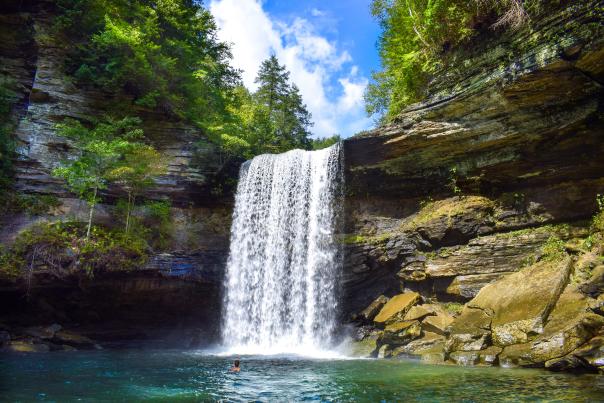 Greeter Falls waterfall